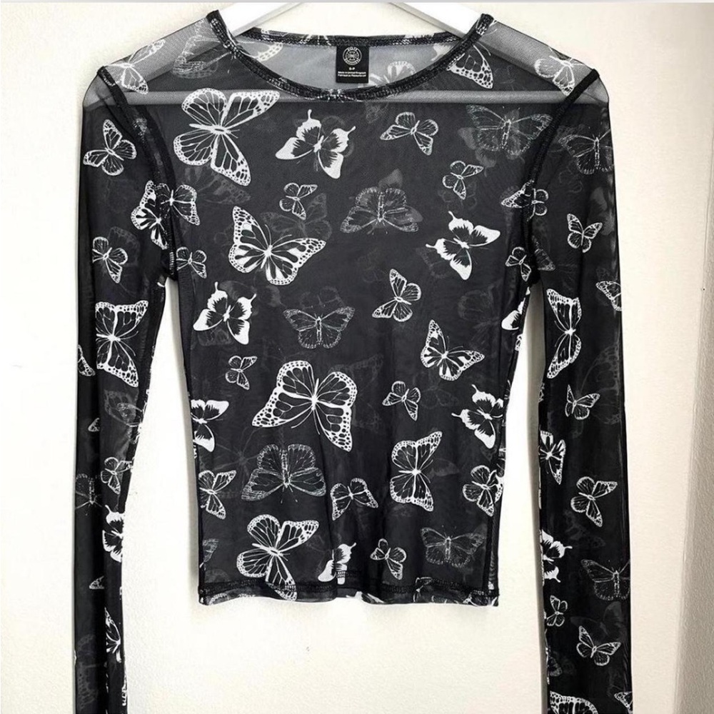 Urban Outfitters Butterfly Mesh Top